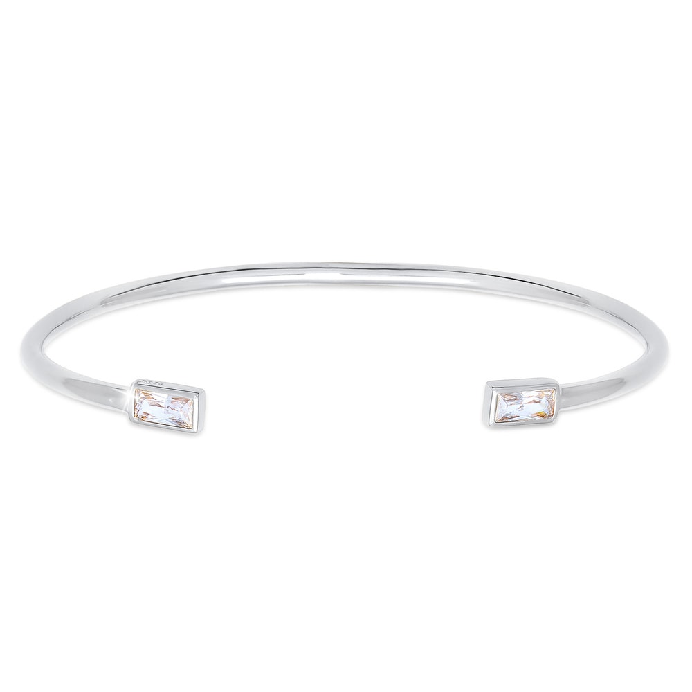 Elli Elli Bracelet Bracelet dame Open Geo avec cristaux de zircone en 925/1000 argent  Bracelet