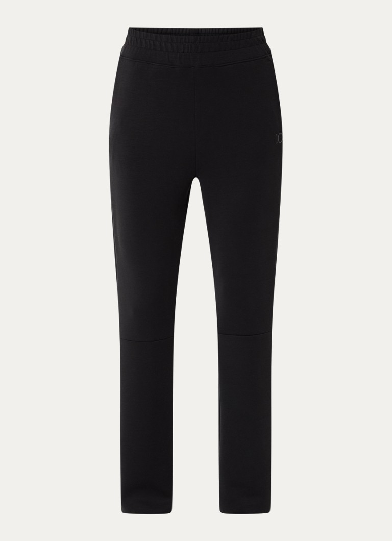 Pantaloni de trening slim fit, cu talie înaltă și logo-ul 10DAYS.