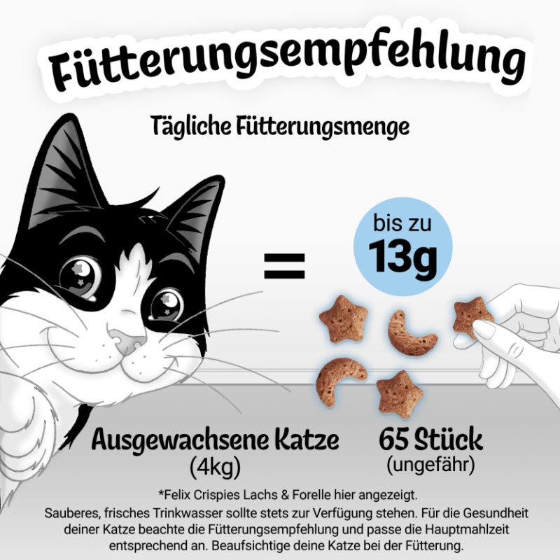 Felix Snacks Felix Crispies 8x45g Lamm & Gemüse