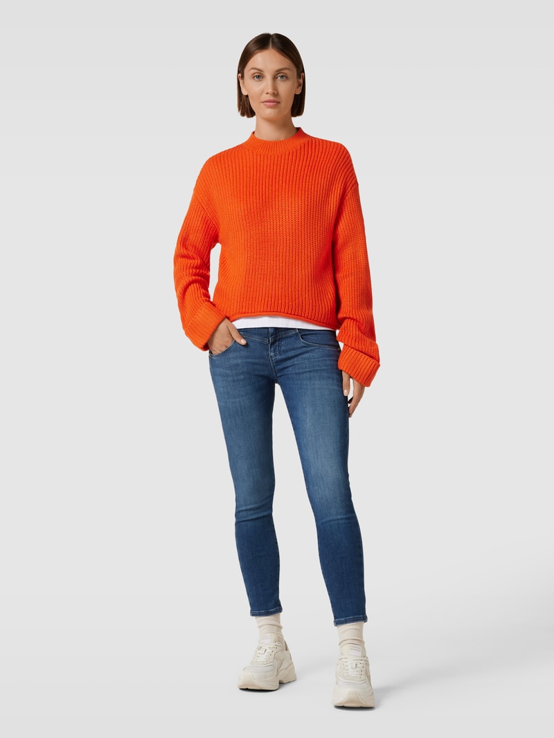 Slim Fit Jeans im 5-Pocket-Design Modell 'ANA' in blau