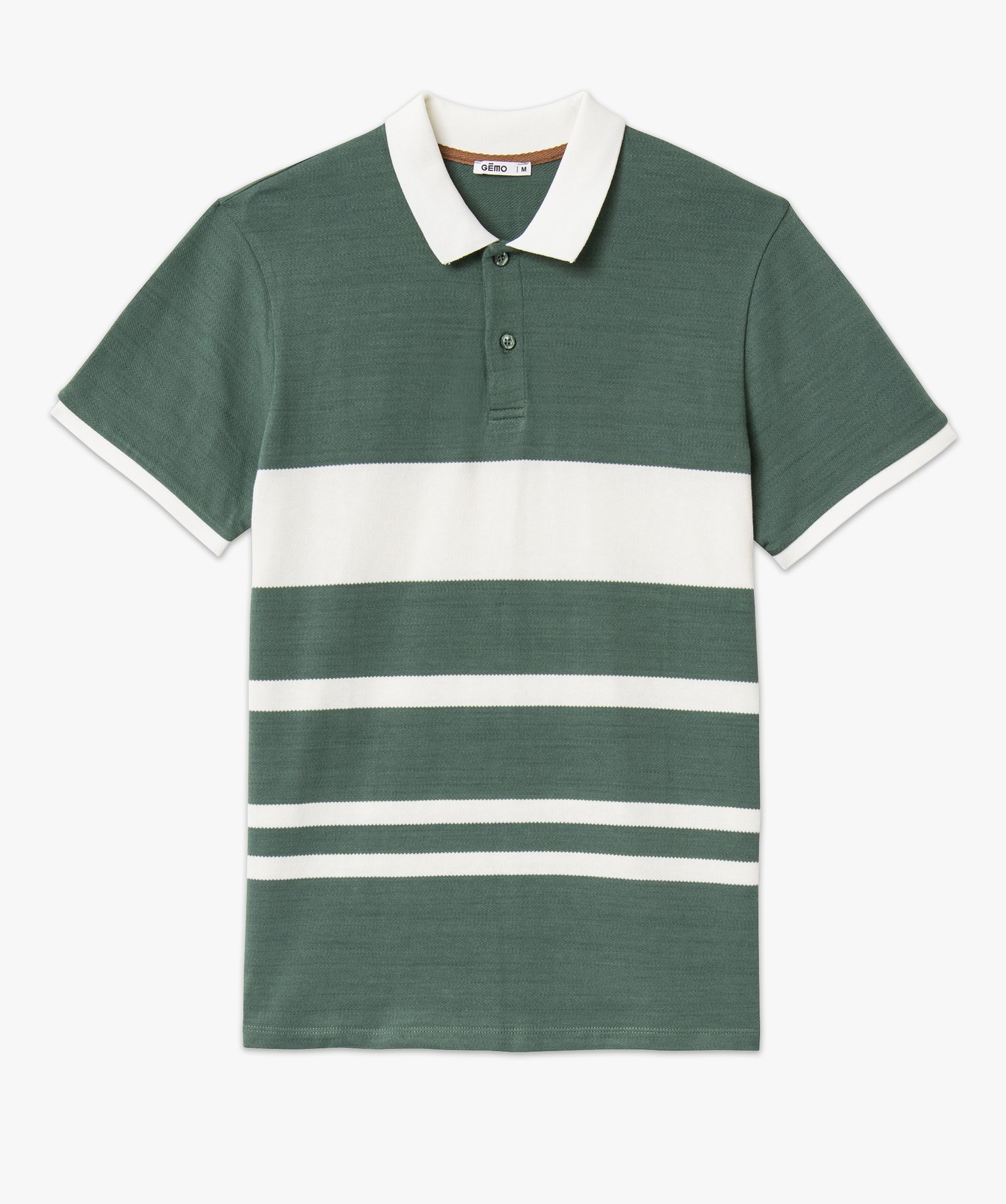 Polo manches courtes bicolore homme raye | GEMO