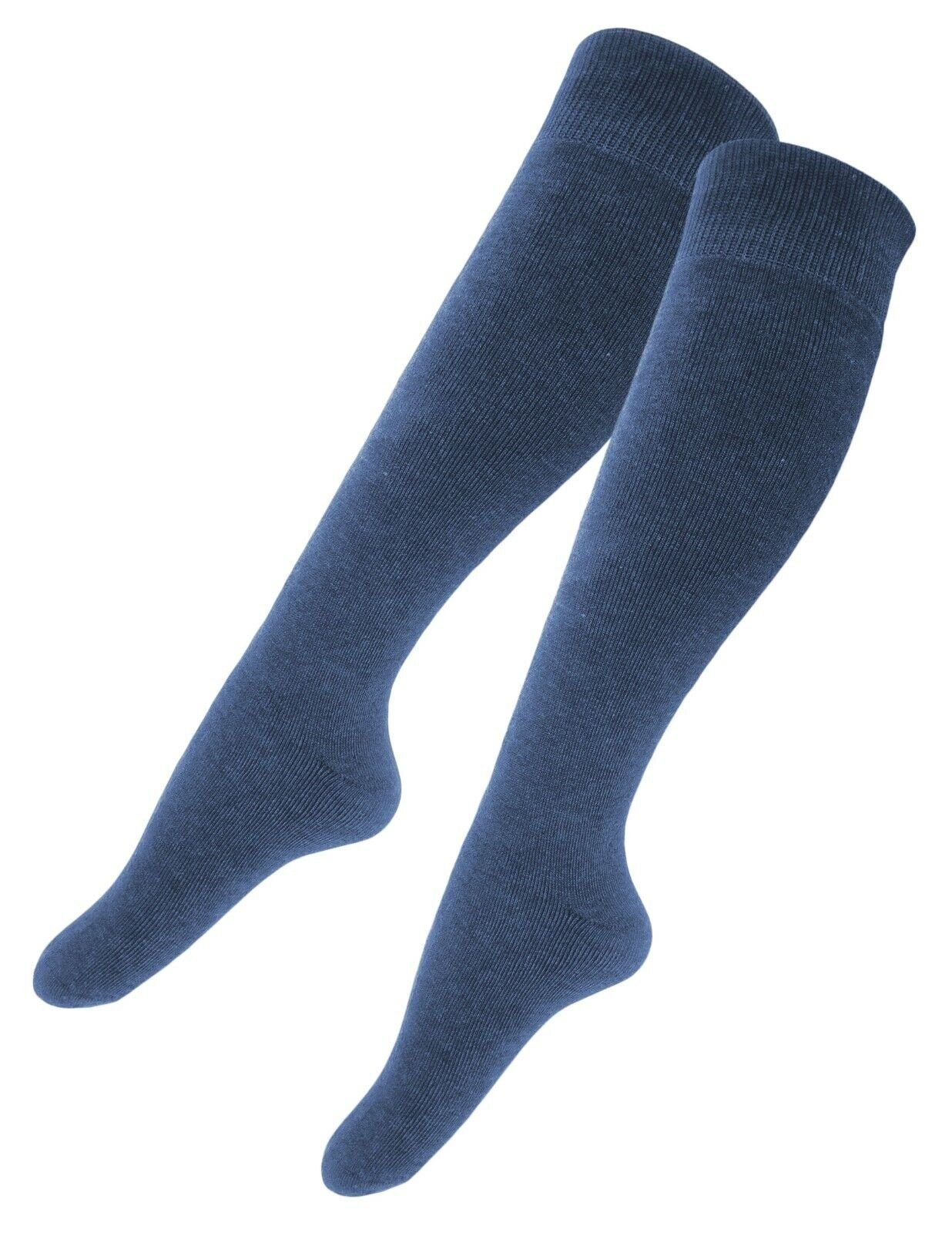 Sockenhimmel Kniestrümpfe Damen Thermostrümpfe mit Innenfrottee Kniestrümpfe für den Wintersport (6 Paar) breiter Komfortbund