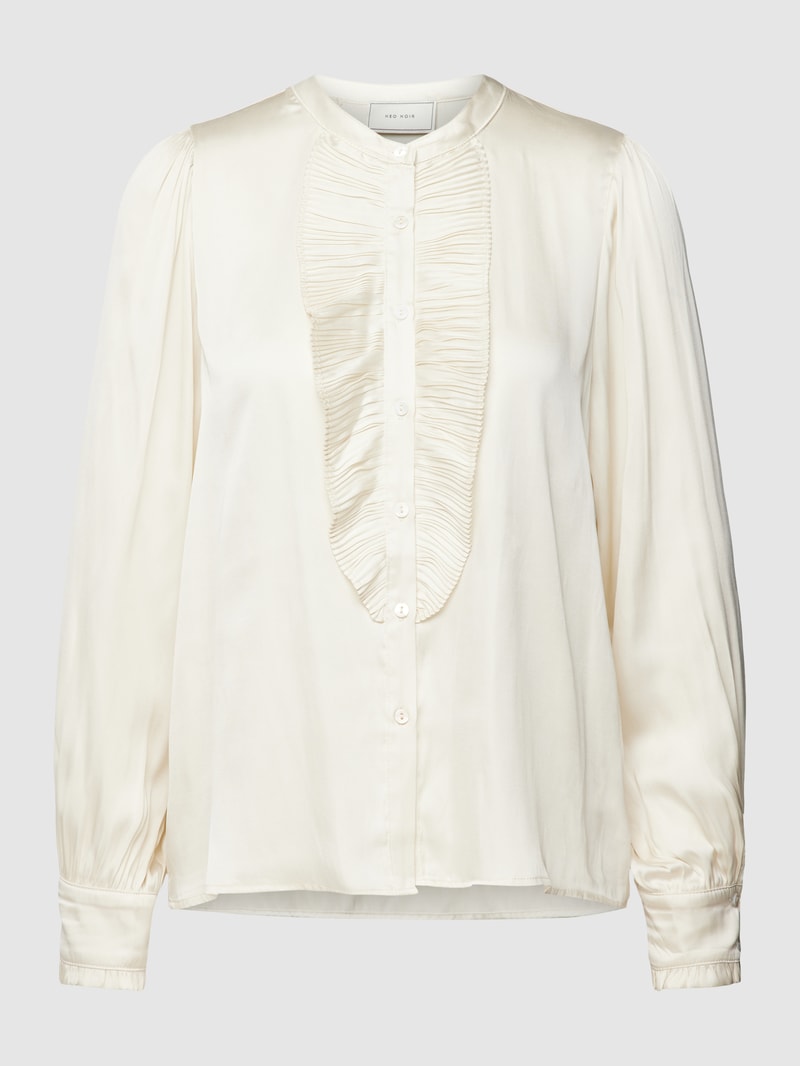 Bluse aus Satin Modell 'Zola' in offwhite