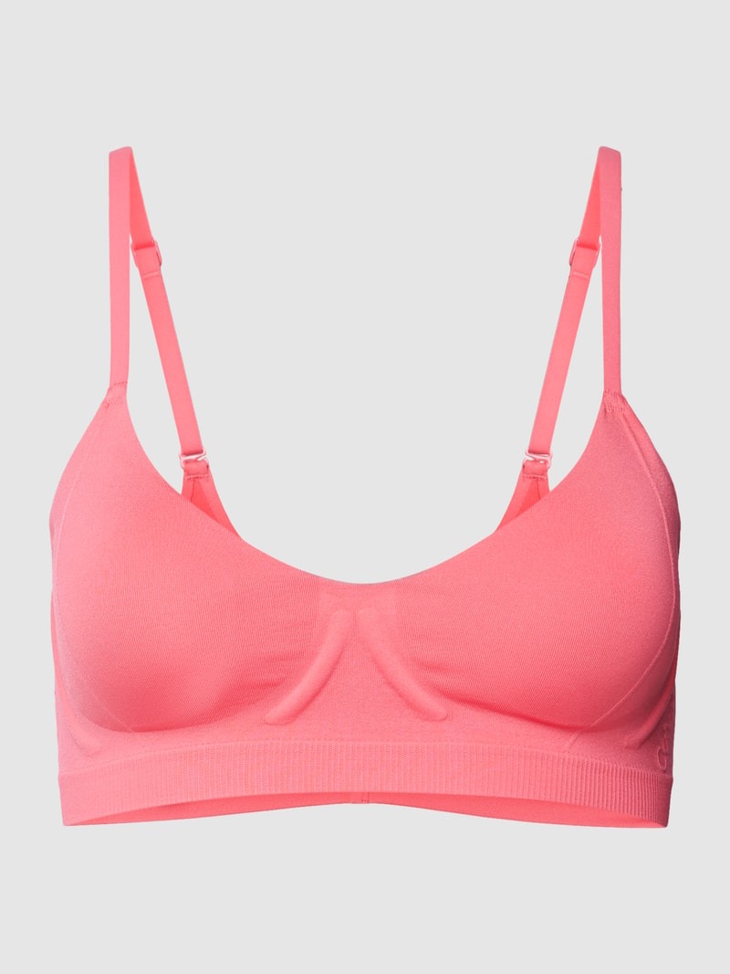 Bralette mit Label-Detail in pink
