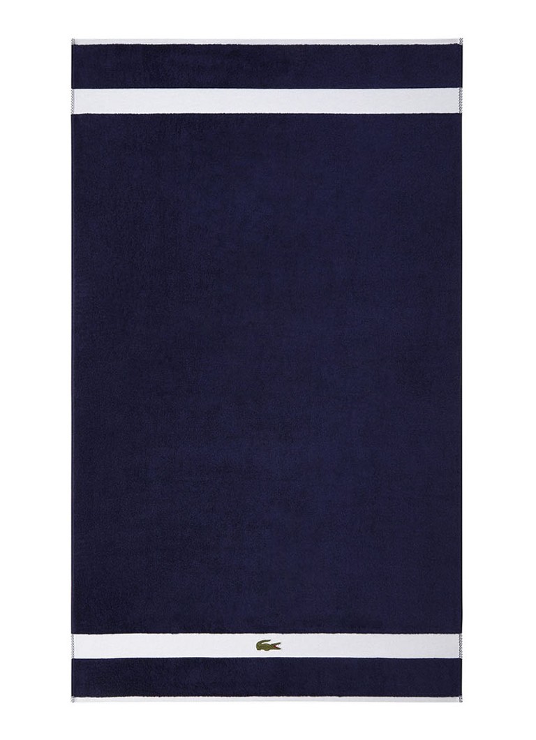 Prosop de baie Lacoste bleumarin din bumbac organic - 90 x 150 cm