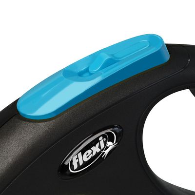 flexi New Neon Gurt-Leine blau, 5 m