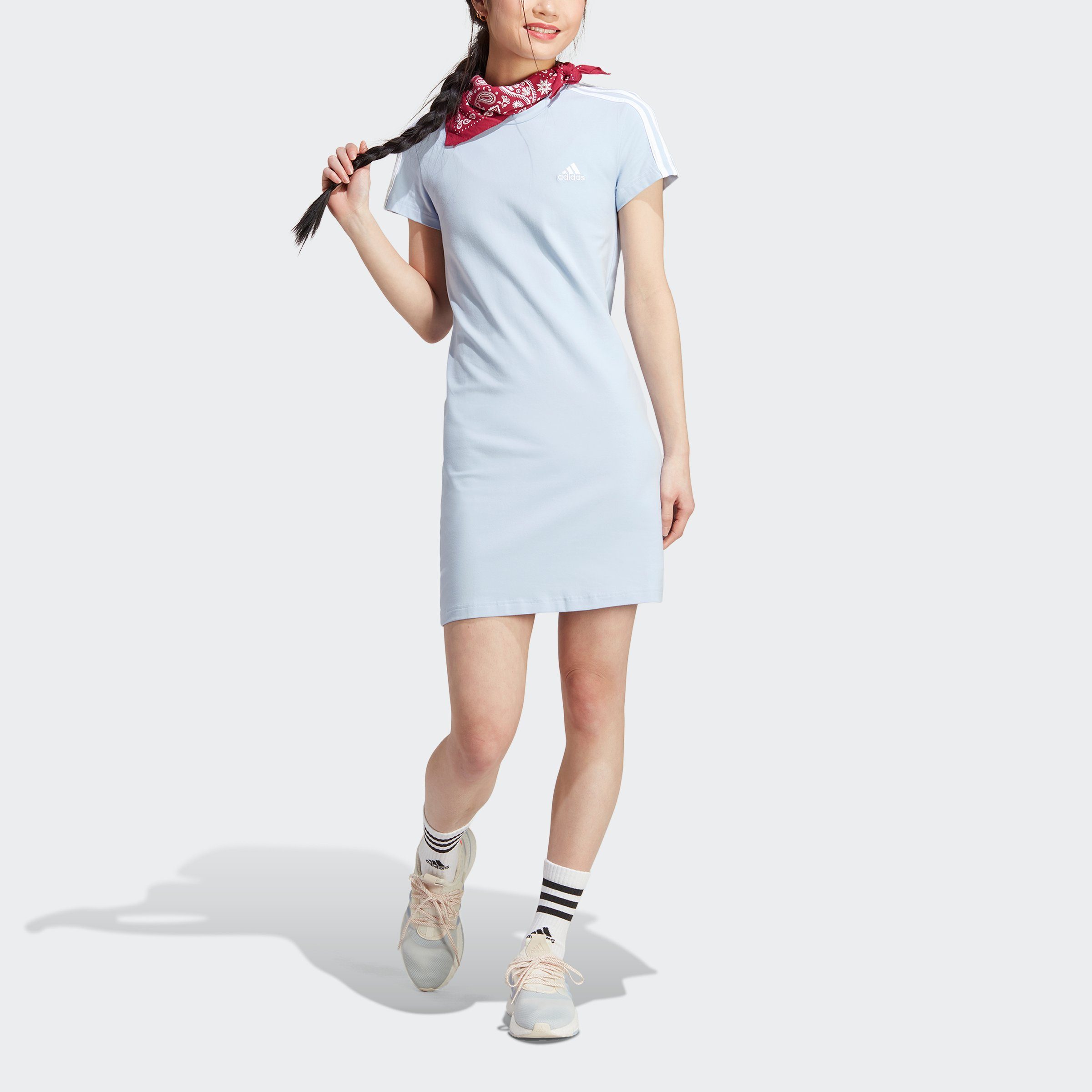 adidas Sportswear Sommerkleid ESSENTIALS 3STREIFEN KLEID