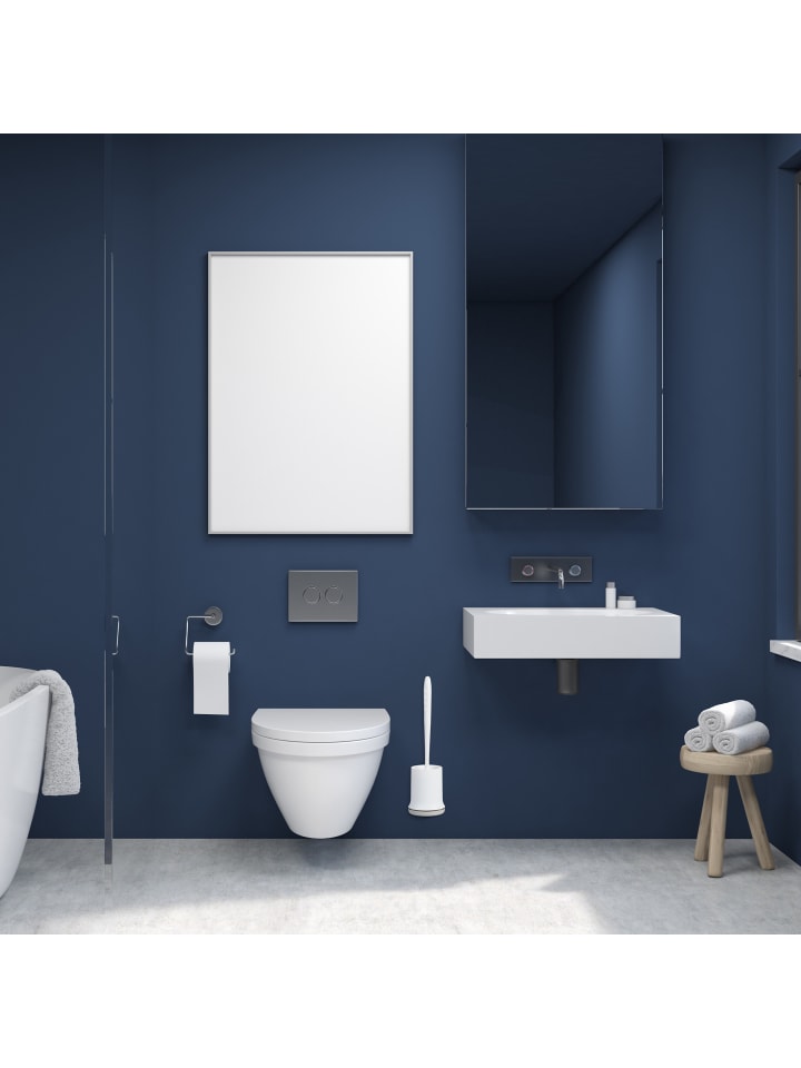 relaxdays Toilettenbürste in Weiß/ Grau günstig kaufen onesize