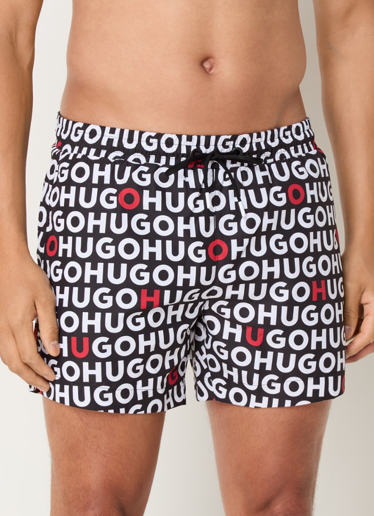 Calção de banho HUGO BOSS Tortuga com bolsos laterais e estampa com o logotipo.