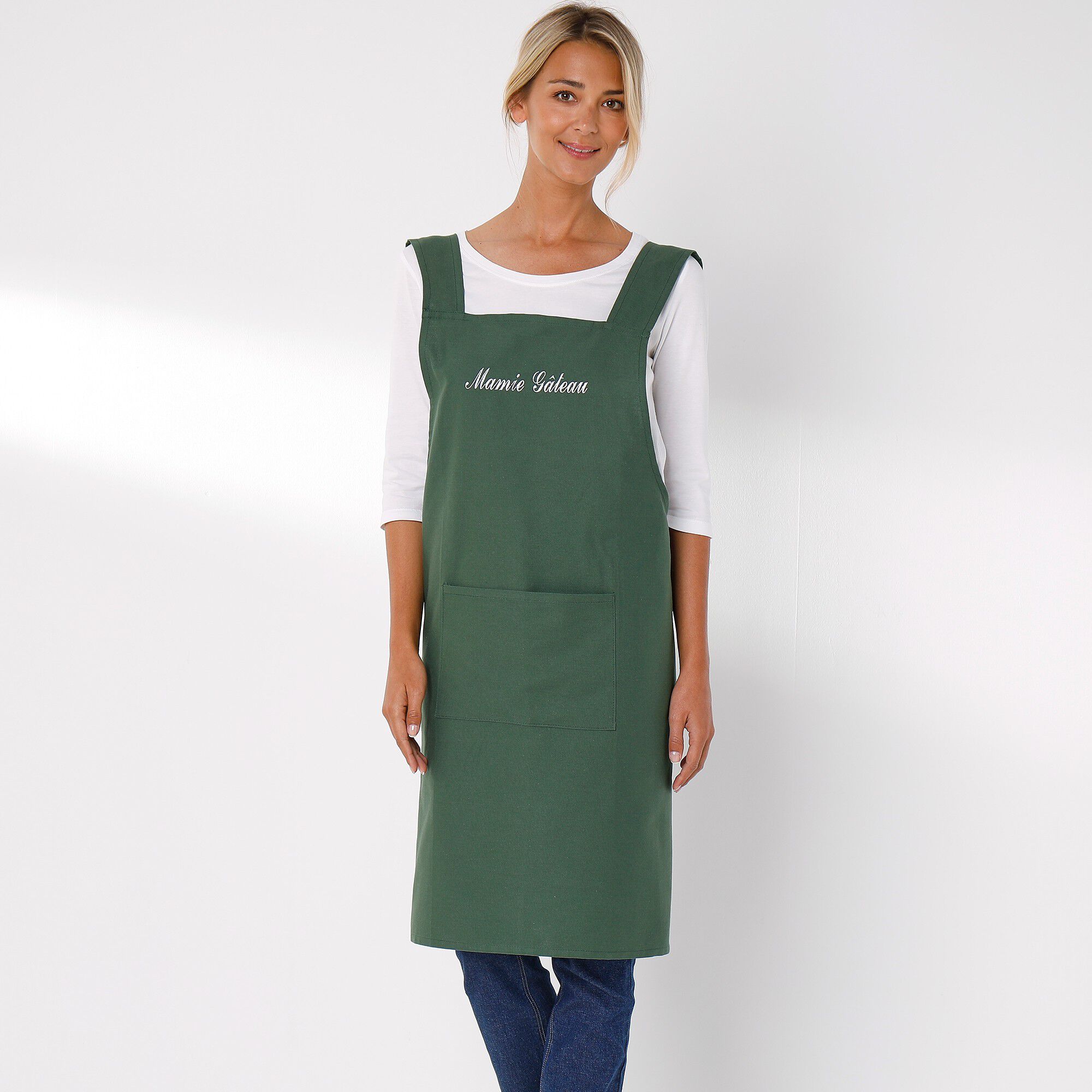 Tablier de cuisine japonais coton uni personnalisable