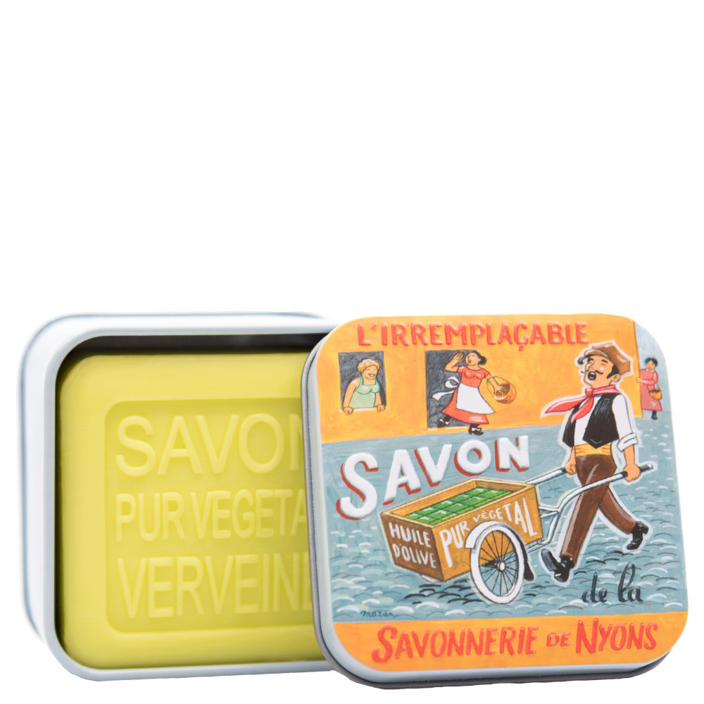 La savonnerie de nyons Savon 100g Verveine et Boîte Métal Marchand Savon