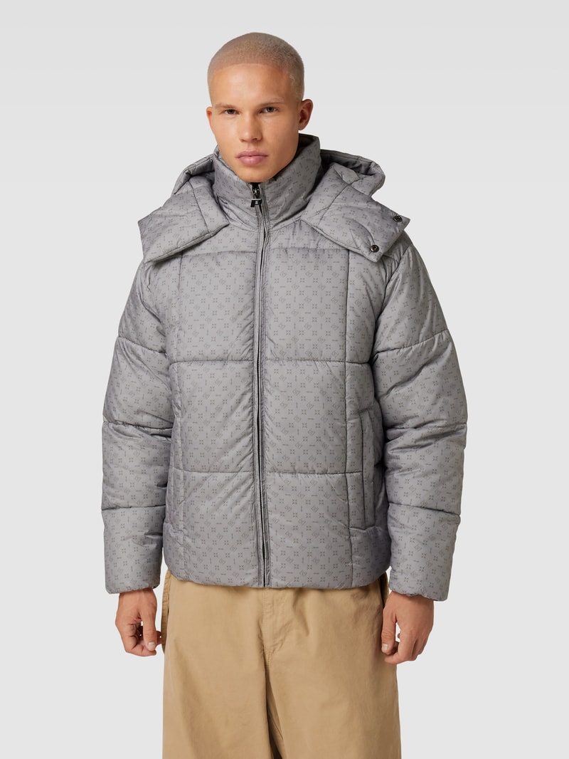 Steppjacke mit Allover-Muster Modell 'GALLAN' in schlamm