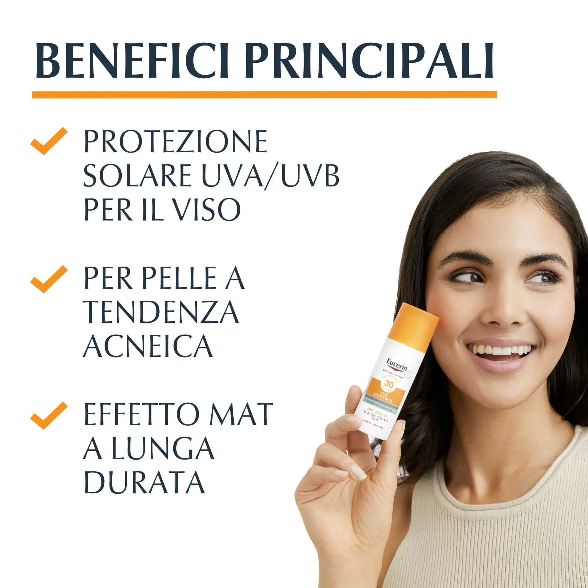 Cremă-gel pentru față cu protecție solară, control al uleiului, atingere uscată SPF50+ - Cremă de protecție solară pentru față cu protecție ridicată.