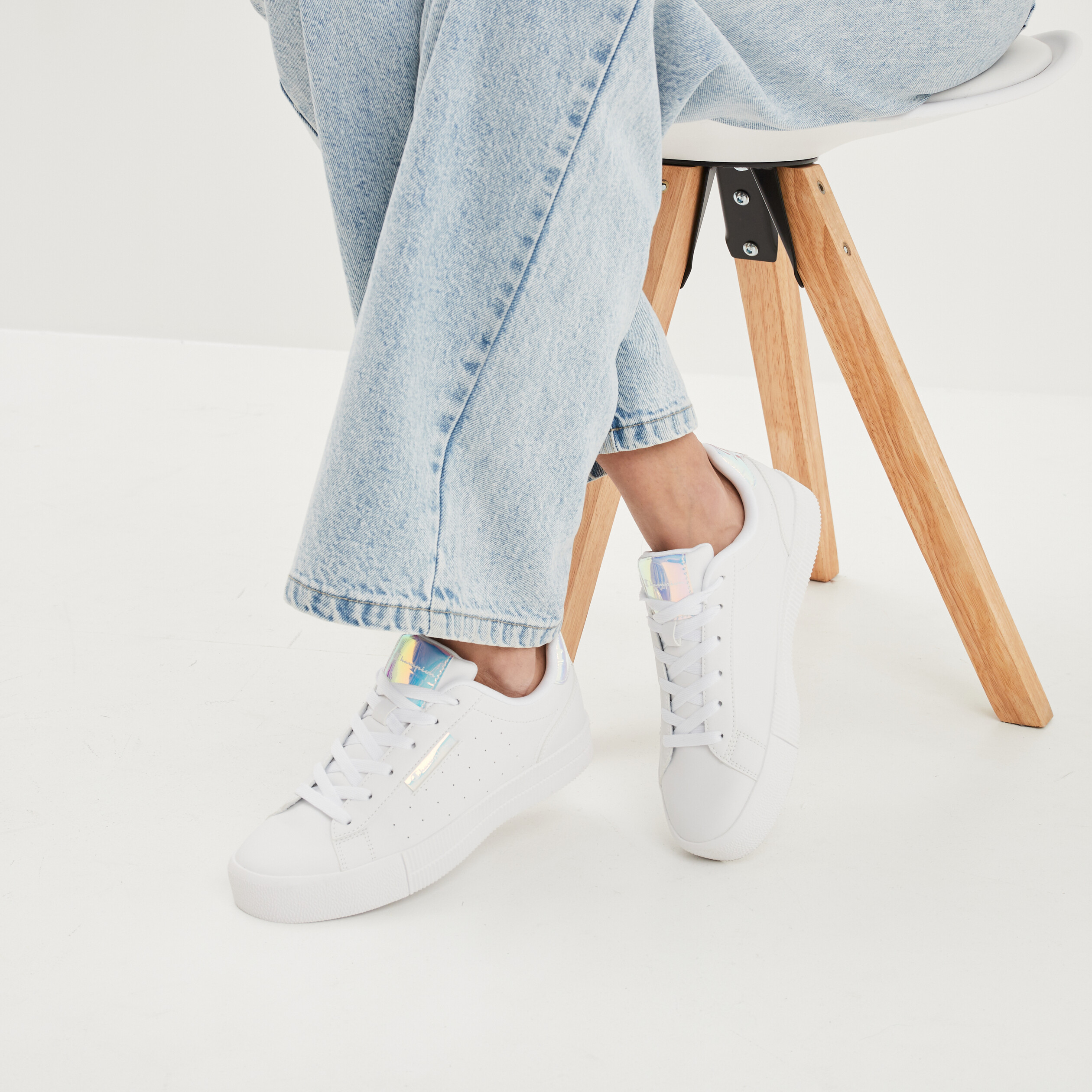Tennis basses Champion Butterfly Low blanc femme | La Halle