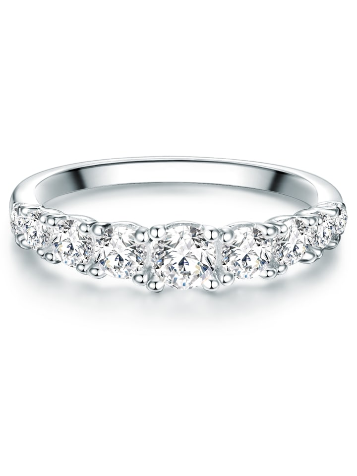 Trilani Ring Sterling Silber Zirkonia weiß in silber günstig kaufen