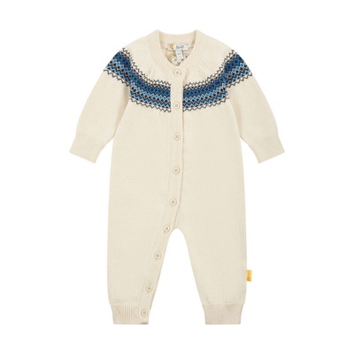 Strampler langarm, beige für Jungs