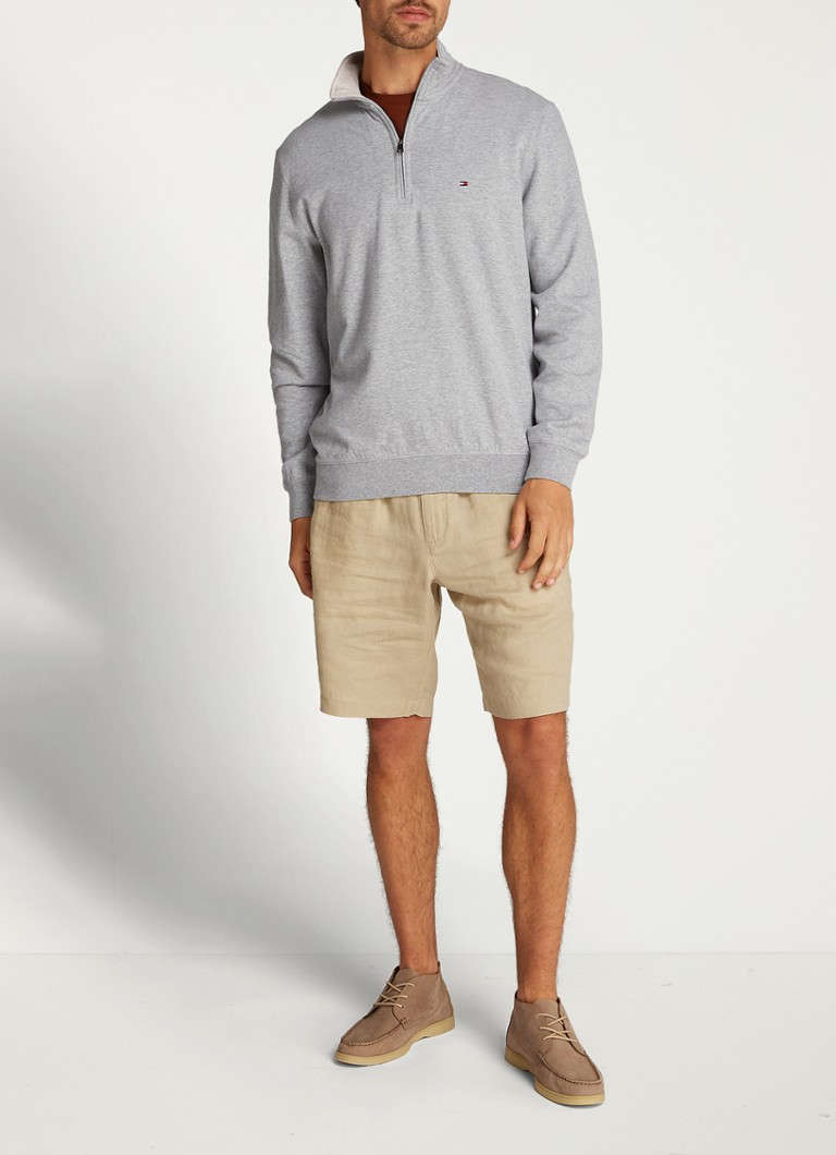 Tommy Hilfiger sweater with half zip and logo