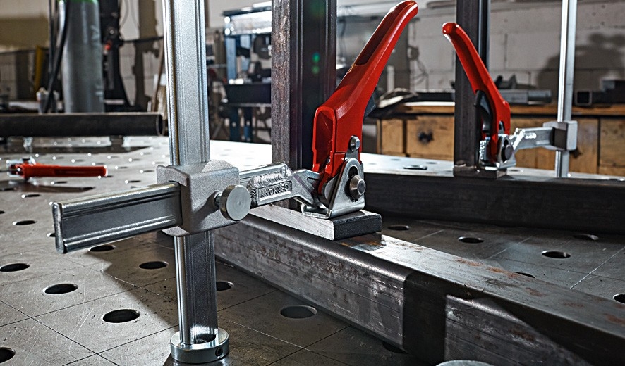 Bessey TWV16-20-15H Spannelement mit Schnellspanngriff für Werkbank 60-150 mm