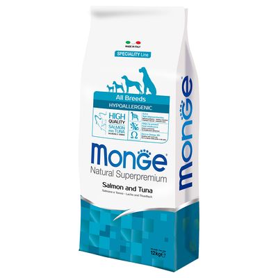 Monge Superpremium All Breeds Hypoallergenic Lachs & Thunfisch