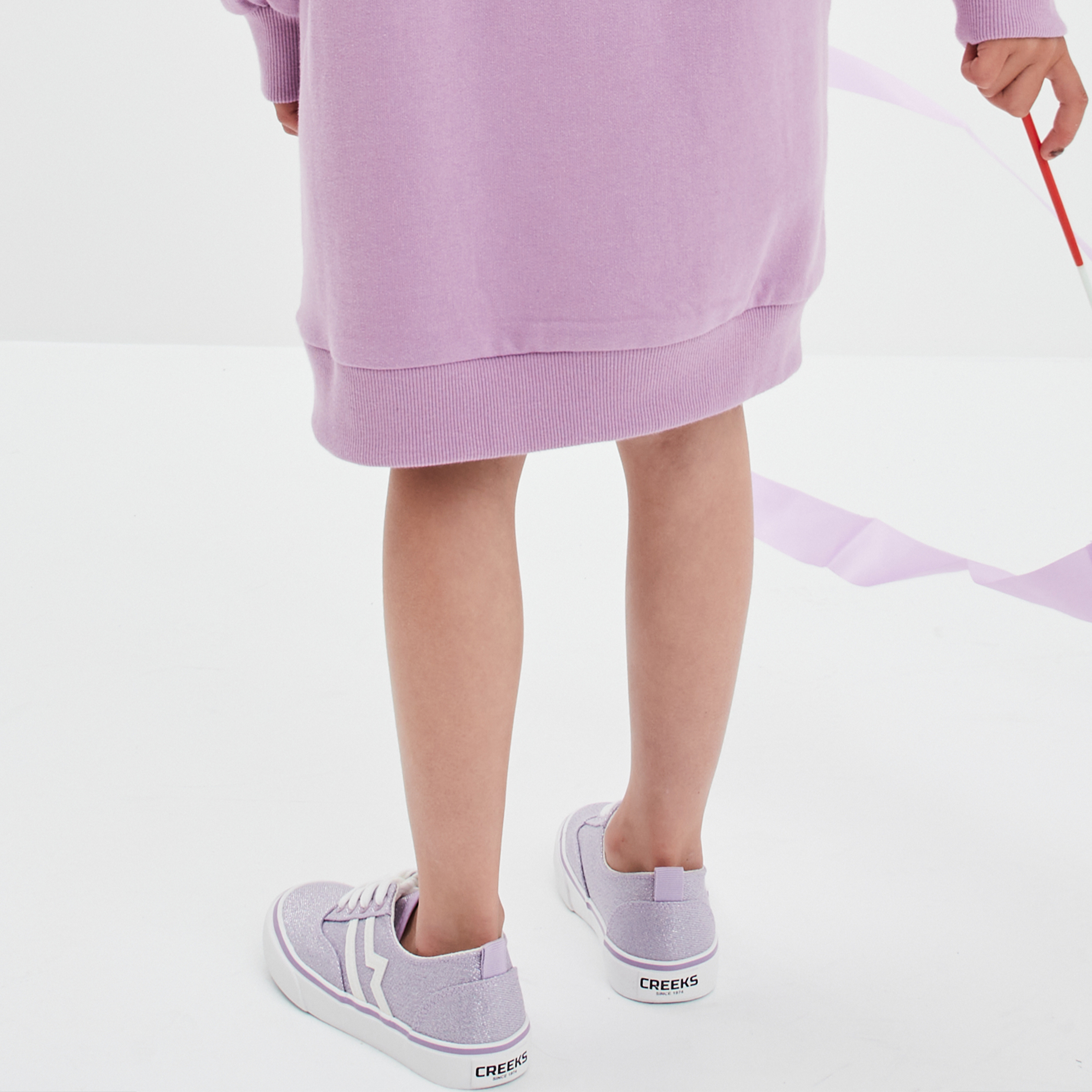 Tennis en toile à lacets Creeks violet fille | La Halle