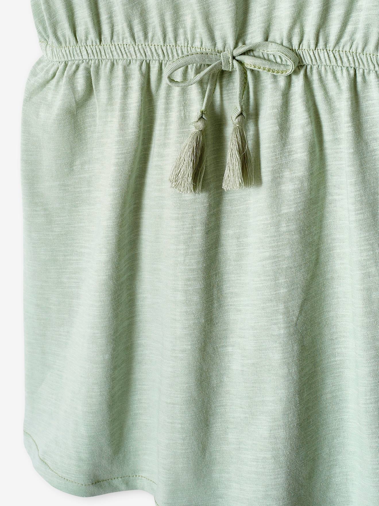 Vertbaudet Mädchen Kleid mit Lochstickerei Oeko-Tex - zartrosa