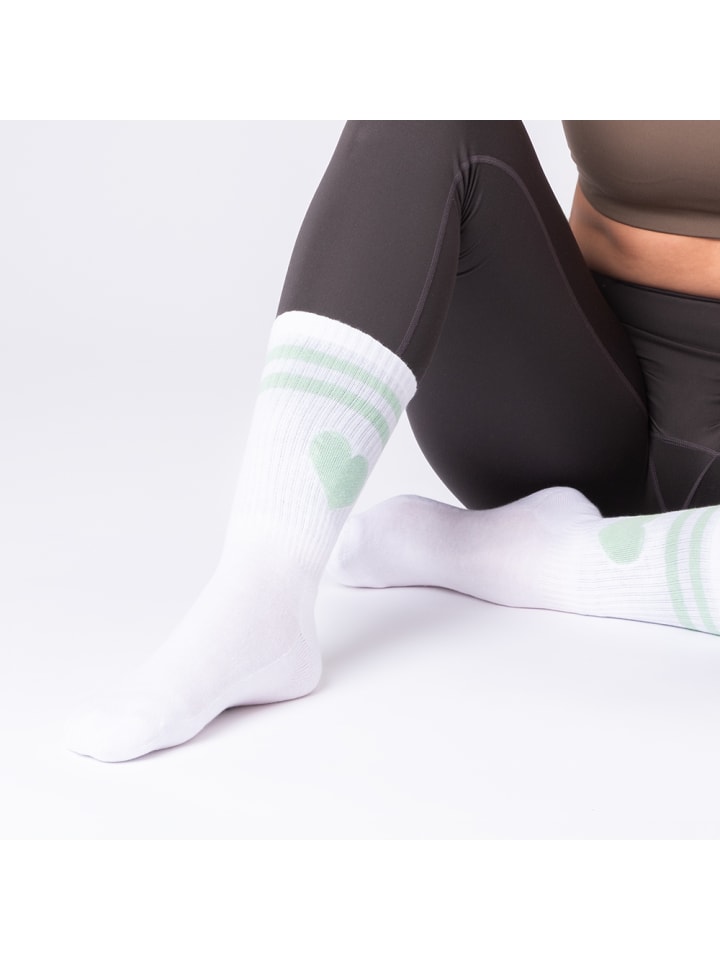 Occulto 3er Pack Herz Tennis Socken Venus in Grün/Orange günstig kaufen