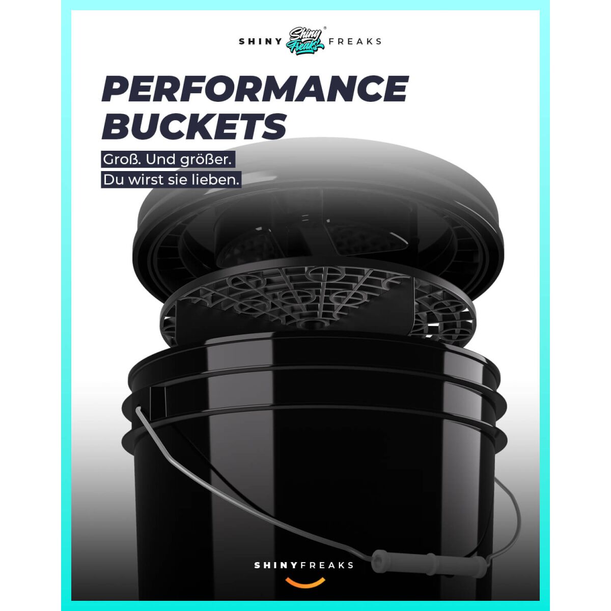 chemicalworkz Performance Buckets Wascheimer 3,5GAL Schwarz
