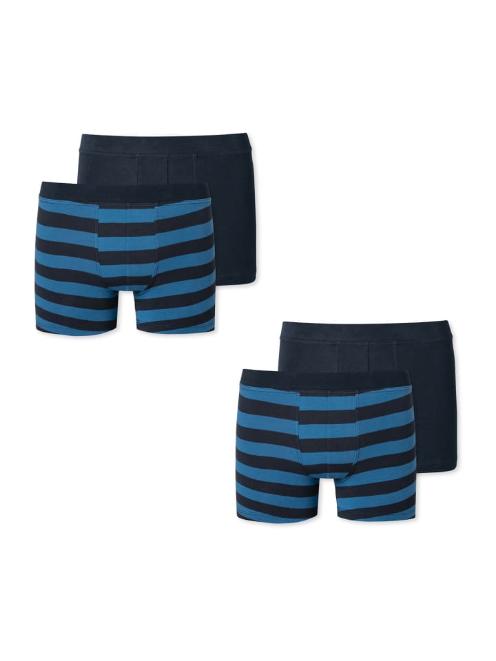 Schiesser Boxer Allday Basic in schwarz/weiß günstig kaufen