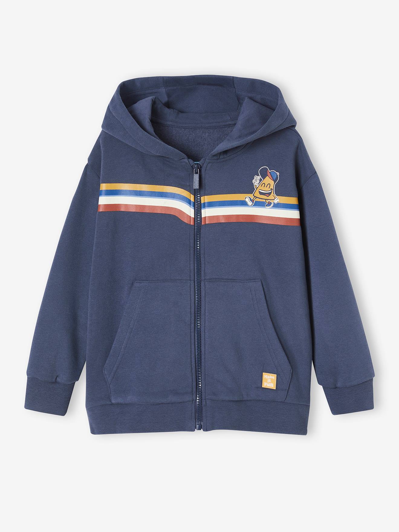 Vertbaudet Jungen Kapuzensweatjacke - nachtblau