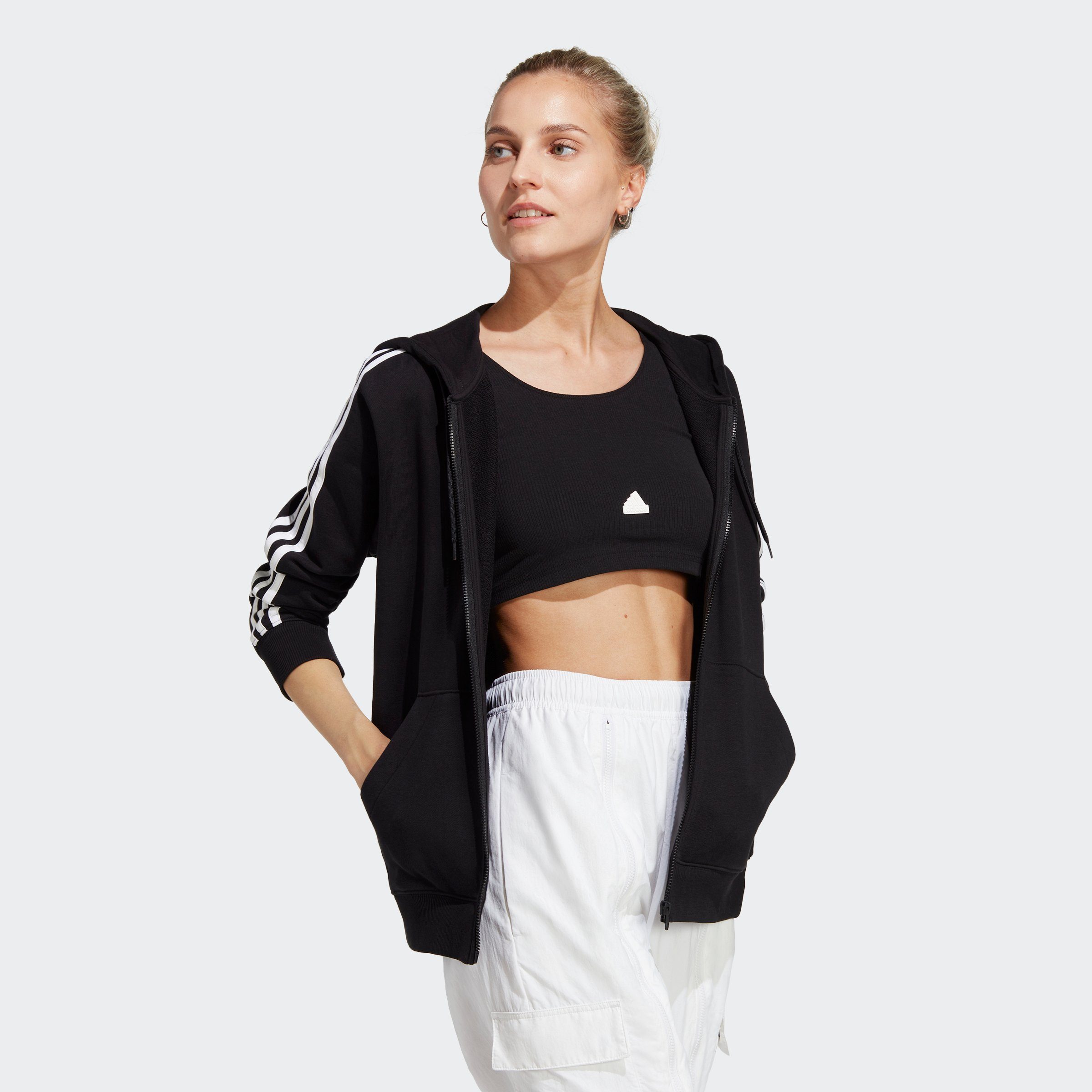 adidas Sportswear Kapuzensweatshirt ESSENTIALS 3STREIFEN FRENCH TERRY REGULAR KAPUZENJACKE (1-tlg)