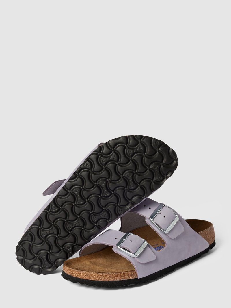 Sandalen mit Dornschließe Modell 'Arizona' in lavendel