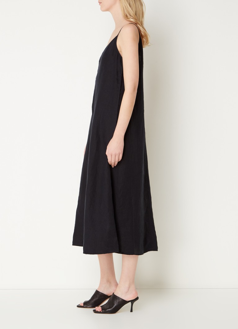Vestido midi de lino de Marc O'Polo con espalda descubierta
