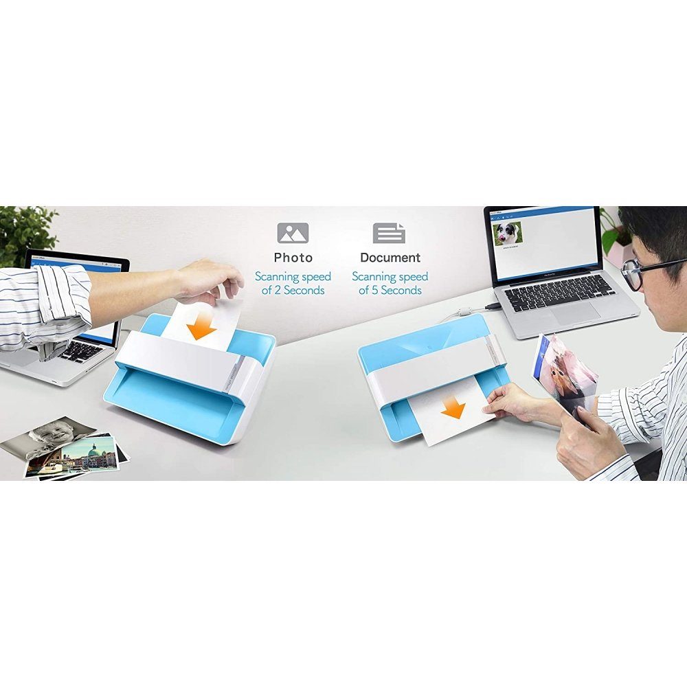 Plustek ePhoto Z300 - Dokumentenscanner - weiß/blau Dokumentenscanner