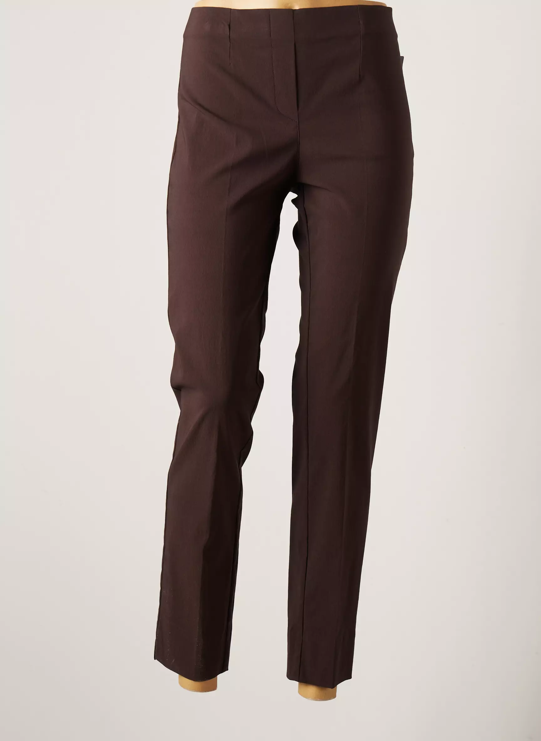 Mode De Paris Pantalon7 8 Femme couleur marron
