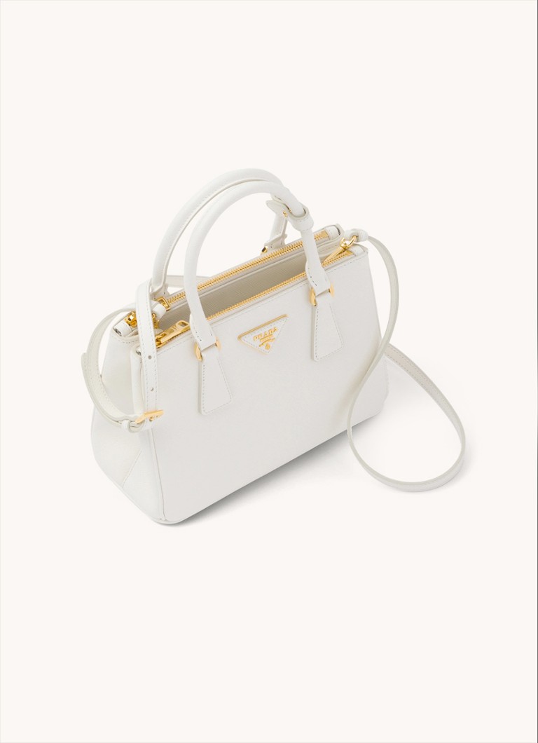 Prada Galleria leather handbag with detachable shoulder strap