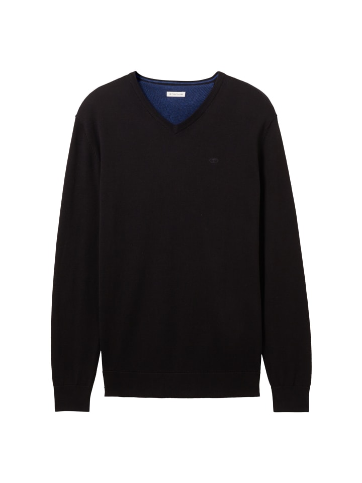 Tom Tailor Pullover 'Basic' in schwarz günstig kaufen