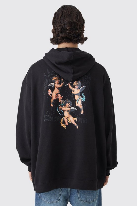 Oversize Hoodie mit Renaisscance Print