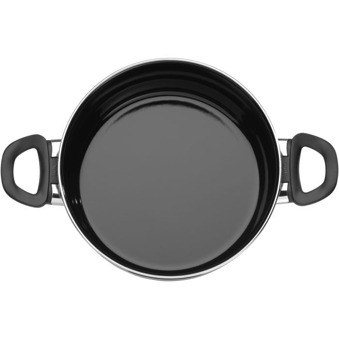 Silit Silargan® Modesto Kochtopf mit Deckel, 24 cm, Black