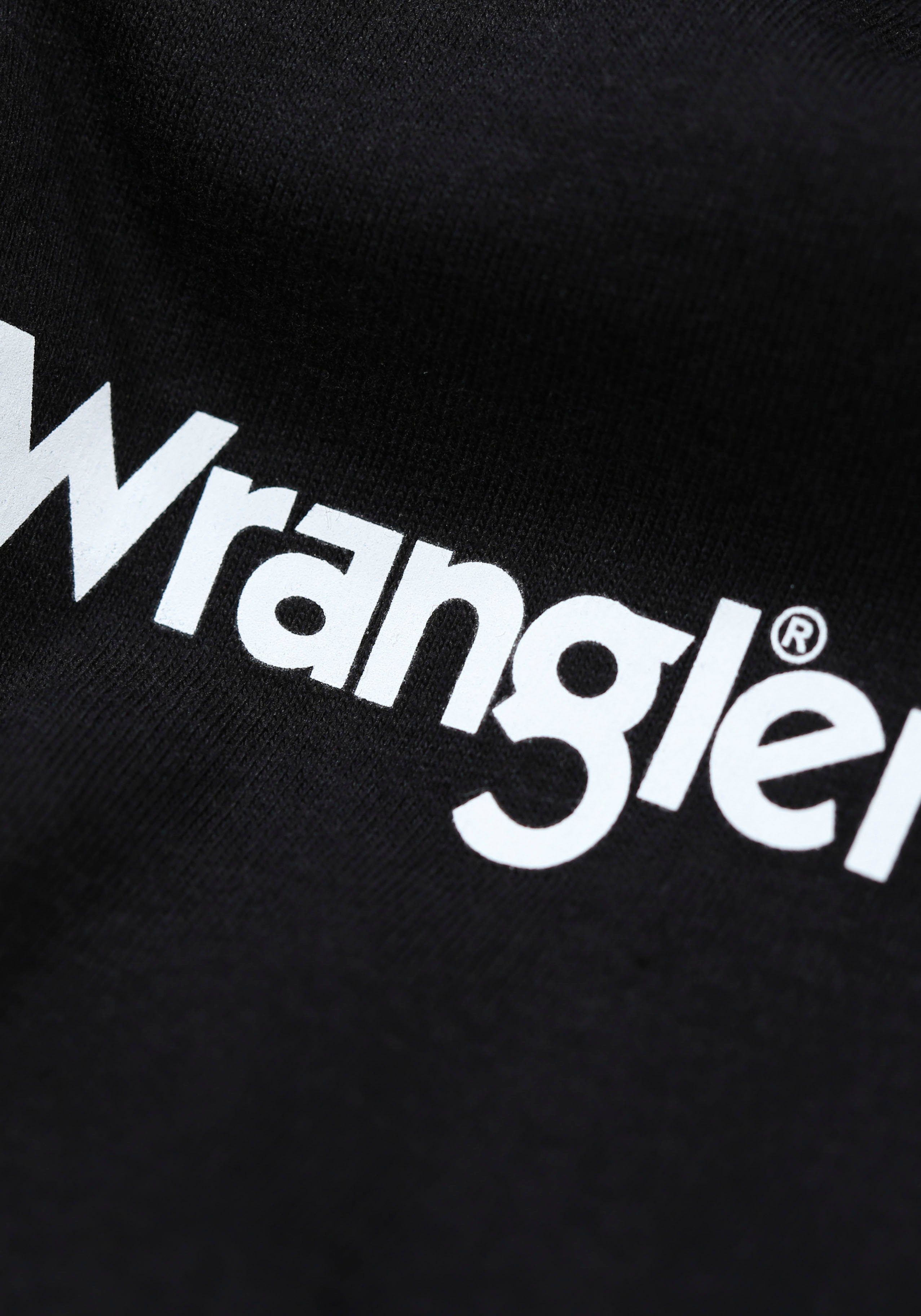 Wrangler T-Shirt FOSTER (3er-Pack) mit Logoschriftzug und Rundhalsausschnitt