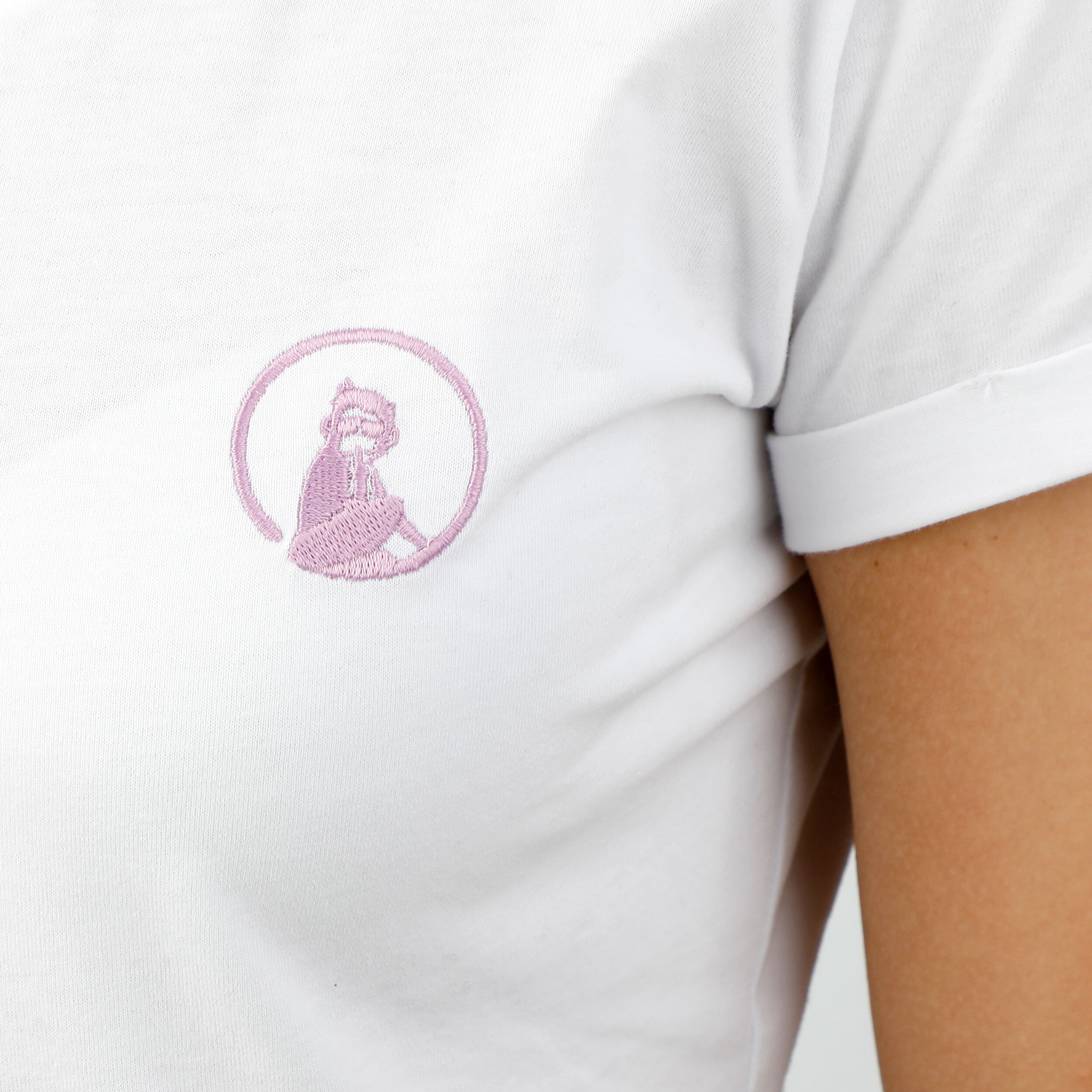 Ready To Serve T-Shirt Damen - Weiß, Rosa