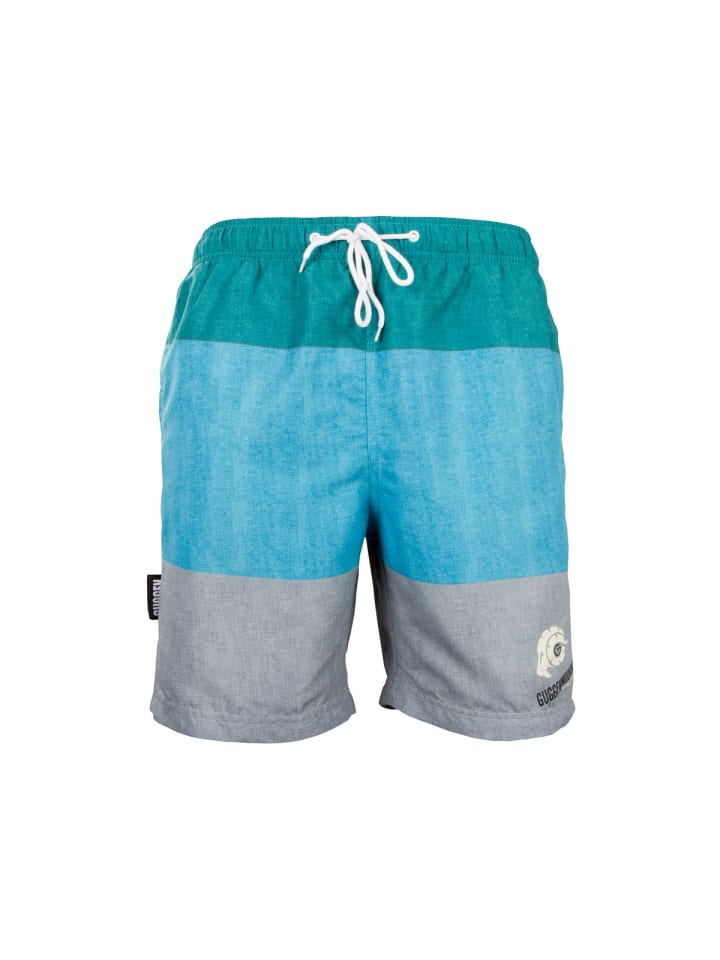 GUGGEN MOUNTAIN Badehose für Herren in grün in blau günstig kaufen XXL