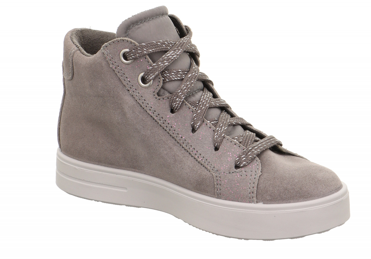 STELLA - Grau Sneaker high mit Reißverschluss