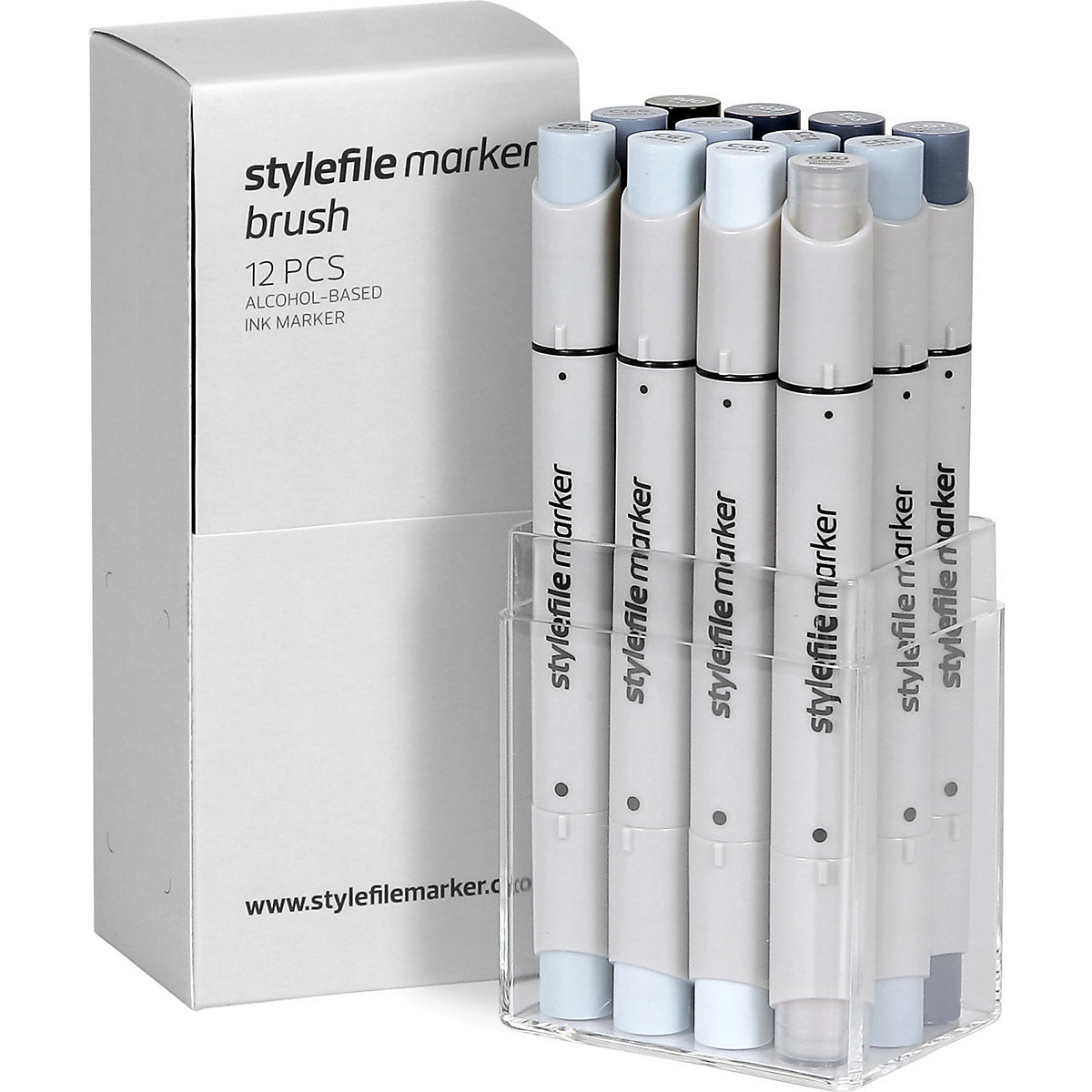 Stylefile Marker 12er Set Brush Malstifte-Sets