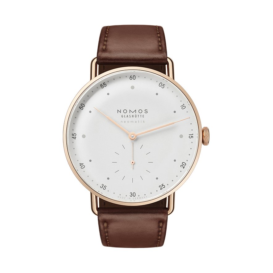 Nomos Glashütte Unisexuhr Metro Roségold neomatik 39