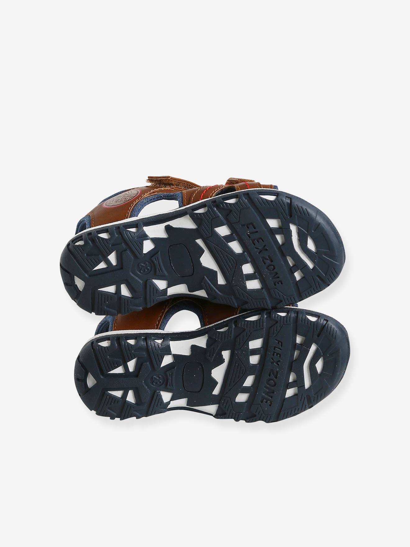 Sandales scratchées enfant collection maternelle marron