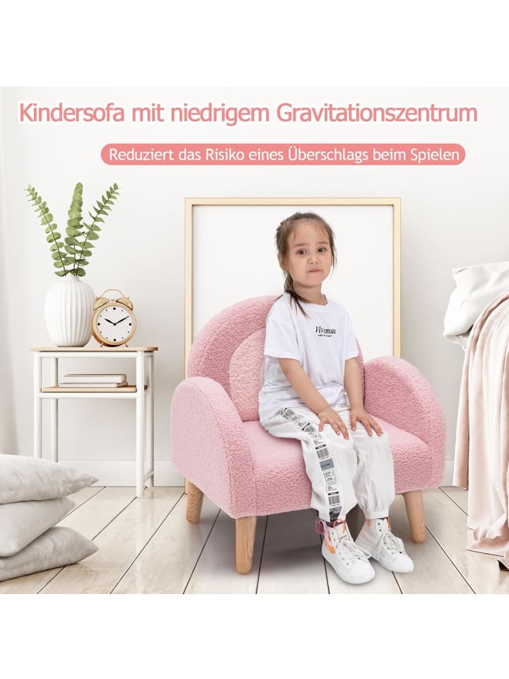 COSTWAY Sessel für 3-5 Jahre in Rosa günstig kaufen onesize