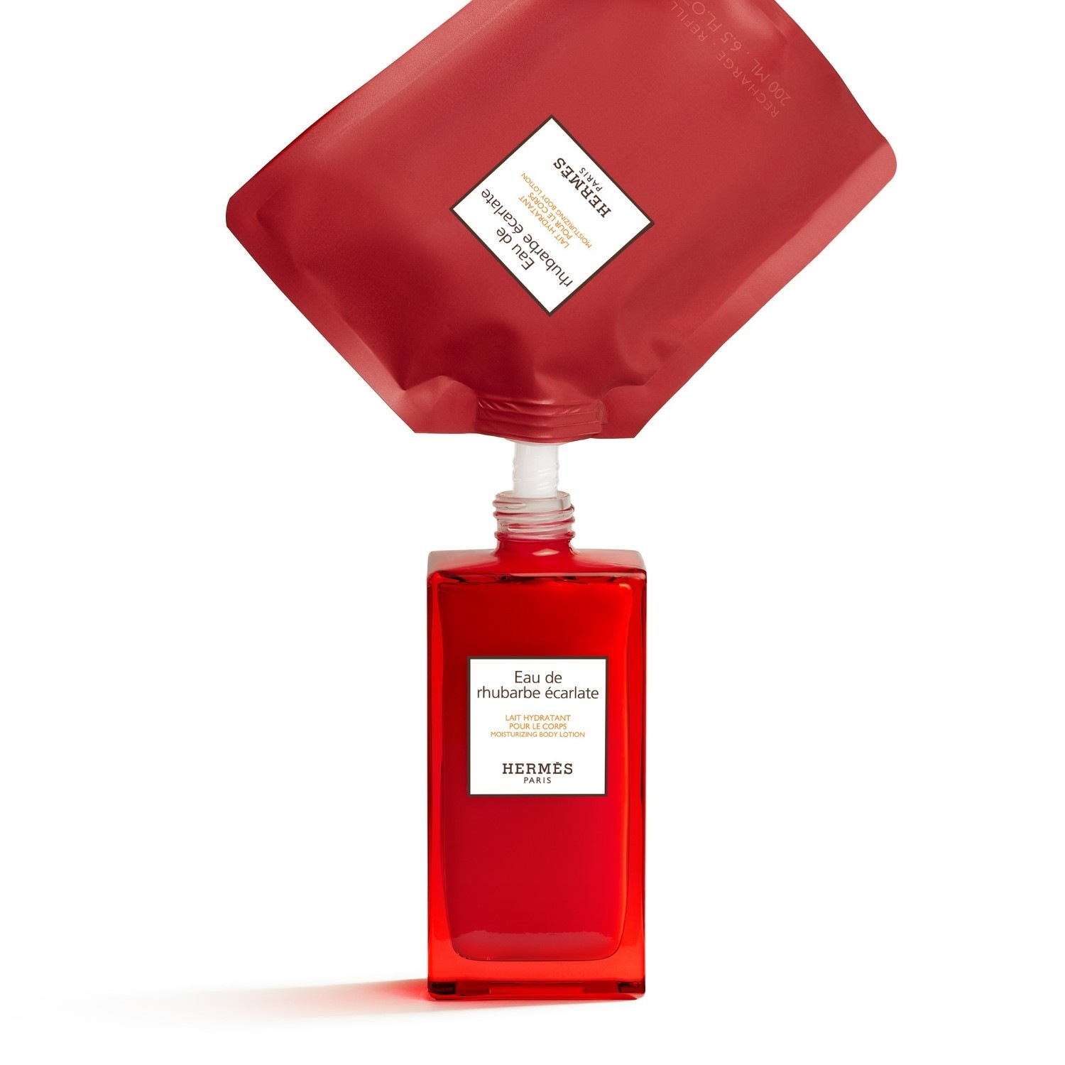 HERMÈS Voda od grimizne rabarbare