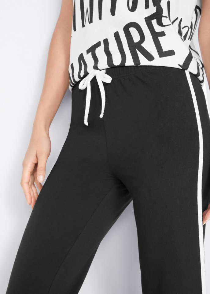 Sportcapri aus Baumwolle, schmal geschnitten
