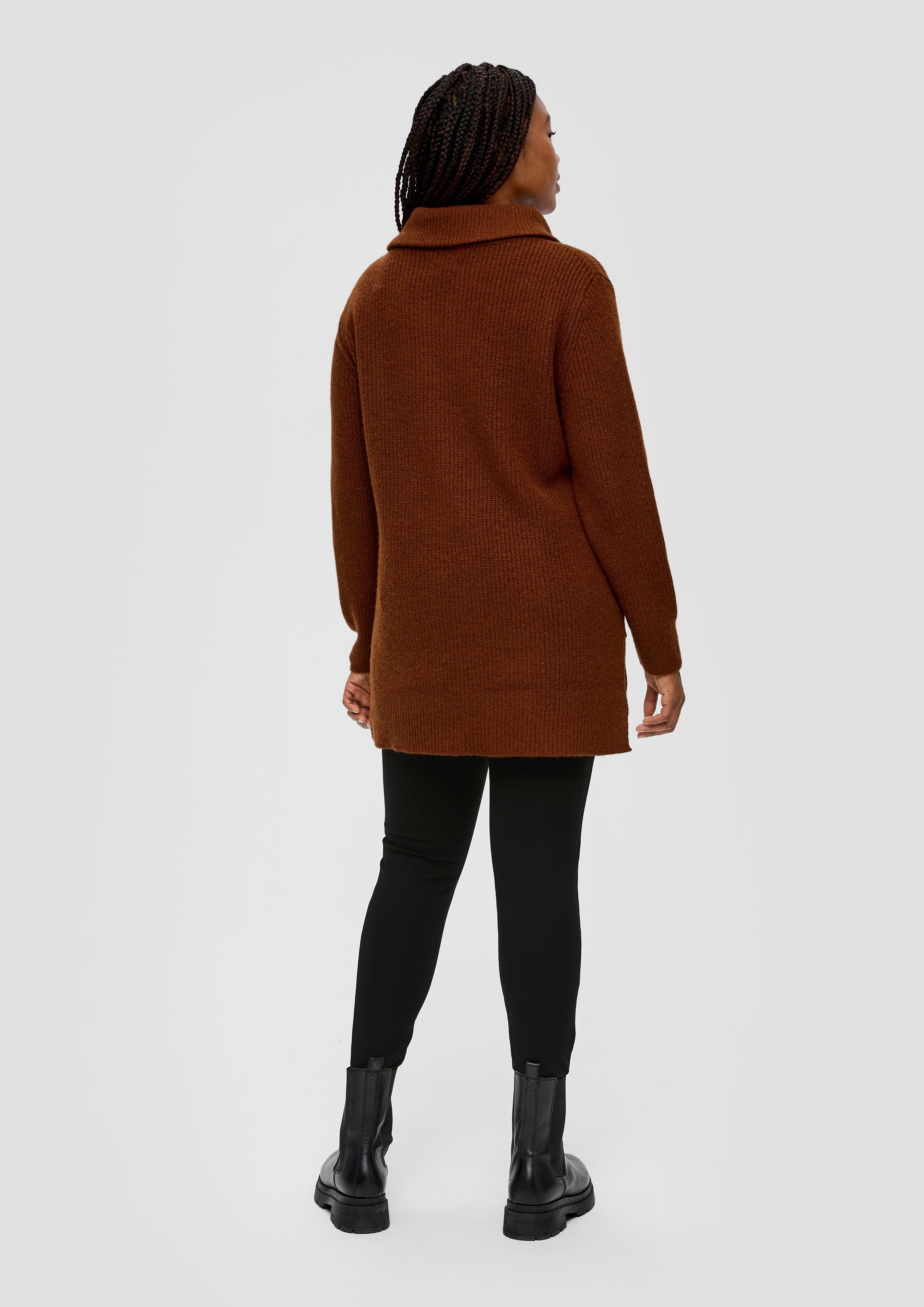 Leggings in Leder-Optik auf Vorderseite mit Biese  2139109-9999