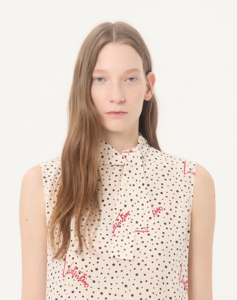 Top In Crepe De Chine Bubbles Plusdepois